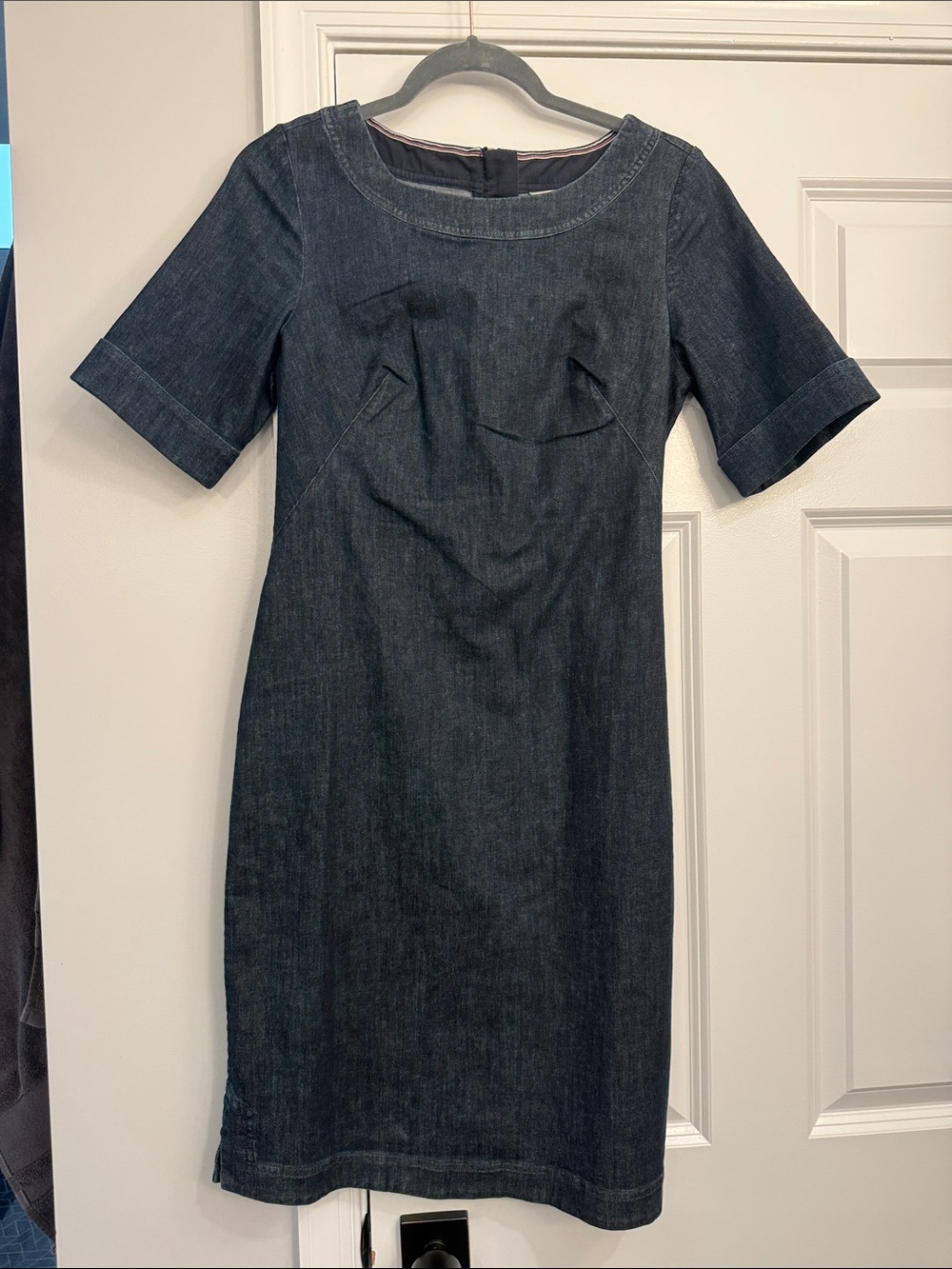 Boden Dark Indigo Denim Midi Dress
